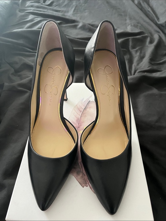 Jessica Simpson Shoes - Jessica Simpson Black Pointed D'Orsay High Heels